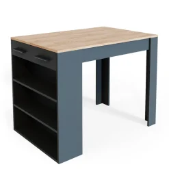 Esszimmertisch Repose Anthrazit/Goldkraft Eiche 67 x 100 cm Vicco