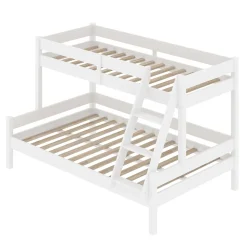 Etagenbett Everest Weiß 140x200 / 90x200 cm Vitalispa