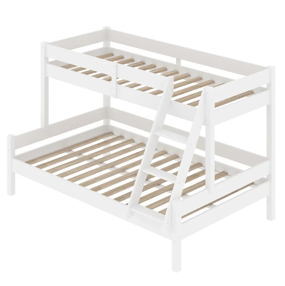 Etagenbett Everest Weiß 140x200 / 90x200 cm Vitalispa