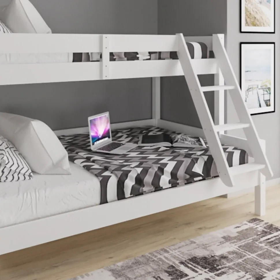 Etagenbett Everest Weiß 120x200 / 80x200 cm Vitalispa