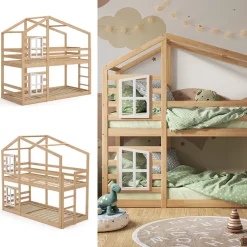 Etagenbett Maja Naturholz 90x200 cm Vitalispa