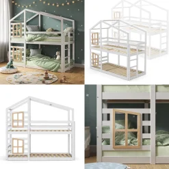 Etagenbett Maja Weiß 90x200 cm Vitalispa