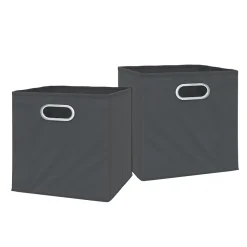 Faltbox Anthrazit 30 x 30 cm 2er Set Vicco