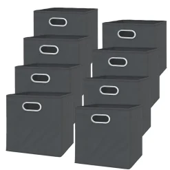 Faltbox Anthrazit 30 x 30 cm 8er Set Vicco