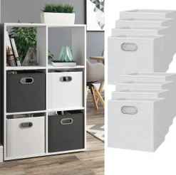 Faltbox Weiß 30 x 30 cm 8er Set Vicco