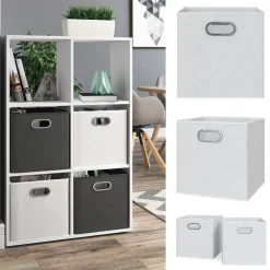 Faltbox Weiß 30 x 30 cm 2er Set Vicco