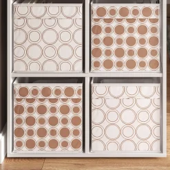 Faltbox Weiß/Gold 30 x 30 cm 2er Set Vicco