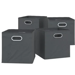Faltbox 30x30 Anthrazit 30 x 30 cm 4er Set Vicco