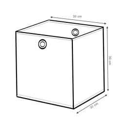 Faltbox 30x30 Grau/Lila 30 x 30 cm 2er Set Vicco
