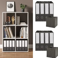 Faltbox 30x30 Schwarz 30 x 30 cm 2er Set Vicco