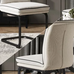 Freischwinger Eleganza Beige 2er Set Vicco