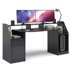 Gaming Tisch Joel Schwarz 179.8 x 65.5 cm Vicco