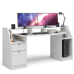 Gaming Tisch Joel Weiß 179.8 x 65.5 cm Vicco