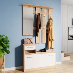 Garderobe Billy Sonoma/Weiß 100 x 111.6 cm Vicco