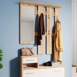 Garderobe Billy Sonoma/Weiß 100 x 111.6 cm Vicco