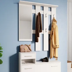 Garderobe Billy Weiß 100 x 111.6 cm Vicco