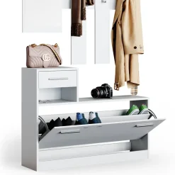 Garderobe Billy Weiß 100 x 111.6 cm Vicco