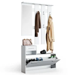 Garderobe Billy Weiß 100 x 111.6 cm Vicco
