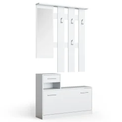 Garderobe Billy Weiß 25 x 191 cm Vicco