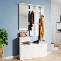 Garderobe Billy Weiß 25 x 191 cm Vicco