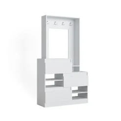 Garderobe Evia Weiß 100 x 180 cm Vicco