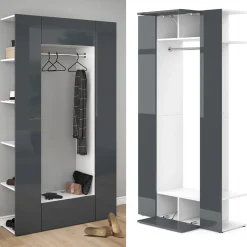 Garderobe Mats Anthrazit 36.6 x 191 cm Vicco