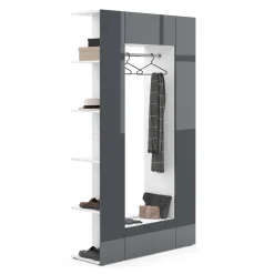 Garderobe Mats Anthrazit 36.6 x 191 cm Vicco