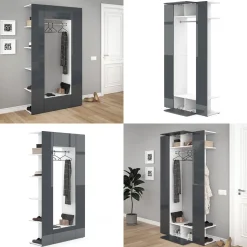 Garderobe Mats Anthrazit 36.6 x 191 cm Vicco