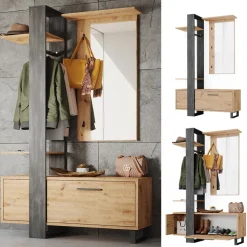 Garderobe Porto Braun 120 x 192 cm Vicco