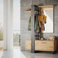 Garderobe Porto Braun 120 x 192 cm Vicco