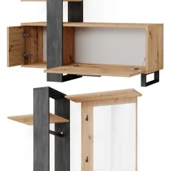 Garderobe Porto Braun 120 x 192 cm Vicco
