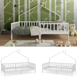 Hausbett Justus Weiß 90x200 cm Vitalispa