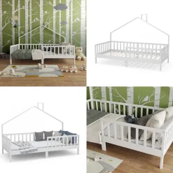 Hausbett Justus Weiß 90x200 cm Vitalispa