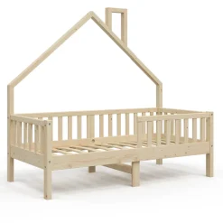 Hausbett Noemi Naturholz 80x160 cm Vitalispa