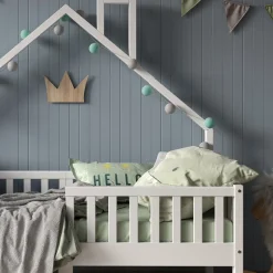 Hausbett Noemi Weiß 80x160 cm Vitalispa