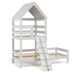 Hausbett Teddy Weiß 90x200 cm Vitalispa