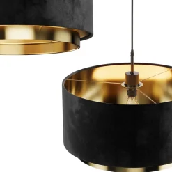 Hängeleuchter Goldamo Schwarz 45 x 25.7 cm Vicco