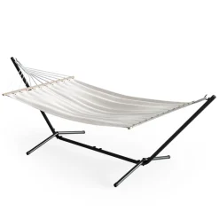 Hängematte Weiß 190 x 120 cm Metallgestell OK-Living