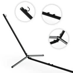 Hängemattengestell Schwarz 362 cm OK-Living