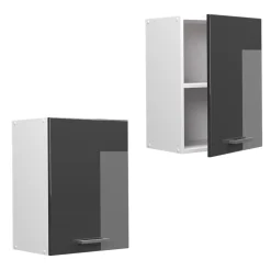 Hängeschrank R-Line Anthrazit Hochglanz 45 cm Vicco