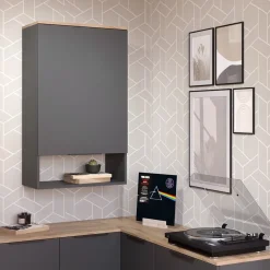 Hängeschrank Wido Anthrazit mit Tür Vicco