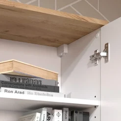 Hängeschrank Wido Weiß/Sonoma 60 x 100 cm mit Tür Vicco