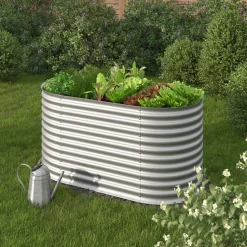 Hochbeet Silber 160 x 82 cm OK-Living