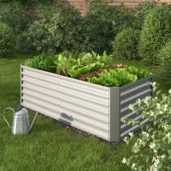 Hochbeet Silber 180 x 60 cm OK-Living