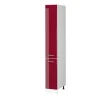Hochschrank R-Line Bordeaux Hochglanz 30 cm mit Türen Vicco