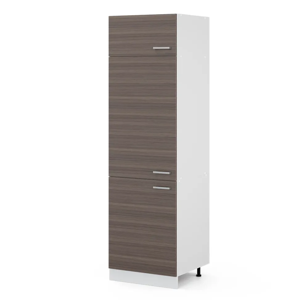 Hochschrank R-Line Grau 60 cm mit Türen Vicco