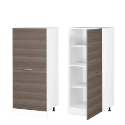Hochschrank R-Line Grau 60 cm mit großer Tür Vicco
