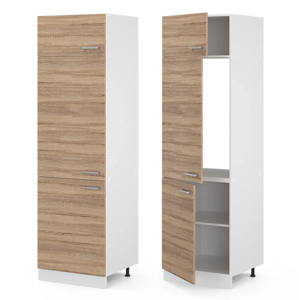 Hochschrank R-Line Sonoma 60 cm mit Türen Vicco