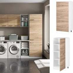 Hochschrank R-Line Sonoma 60 cm mit großer Tür Vicco