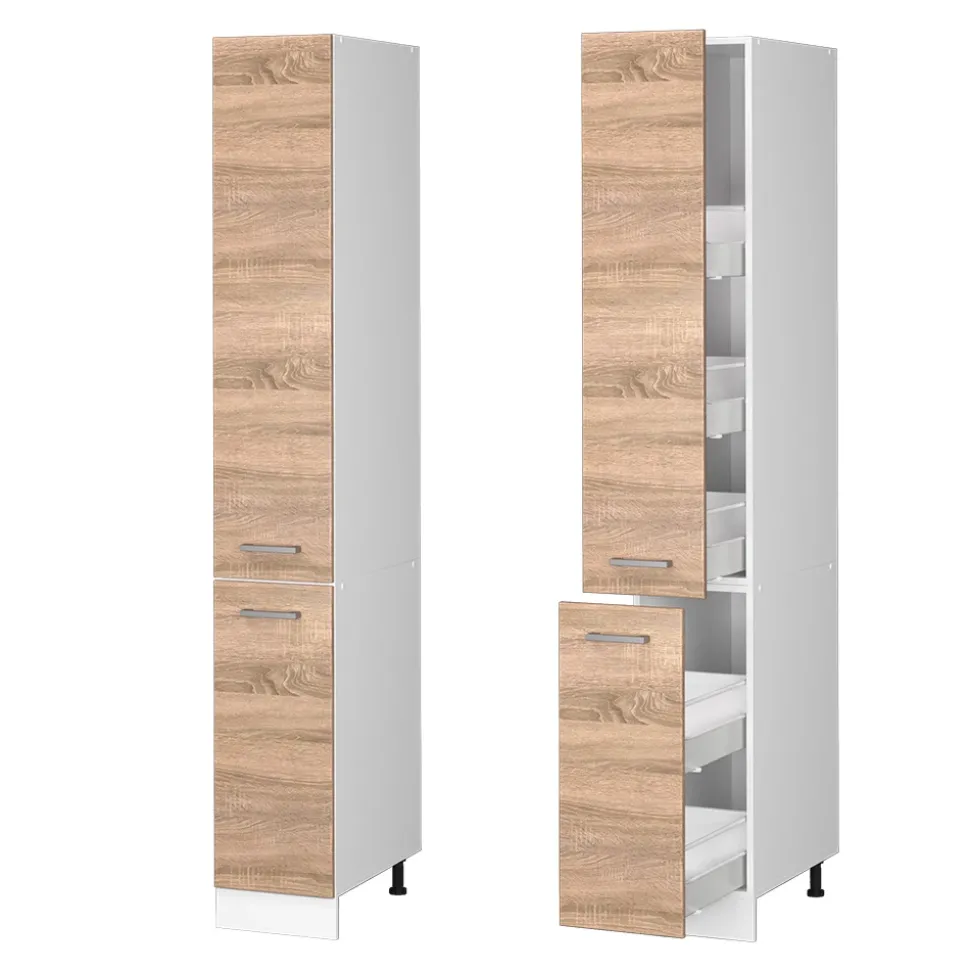 Hochschrank R-Line Sonoma 30 cm mit Türen Vicco